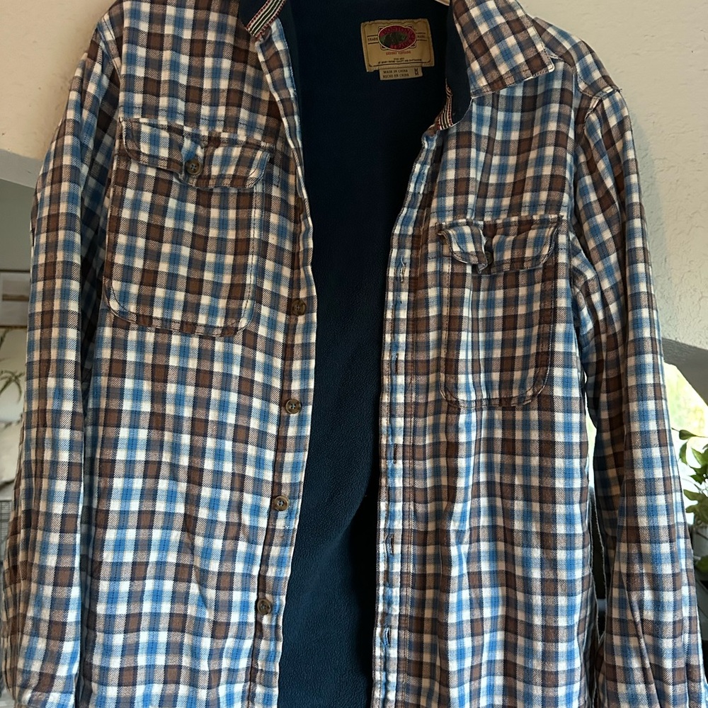 Boston Traders Blue and Brown Plaid Jacket
